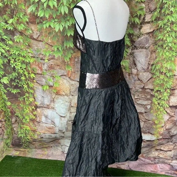 VINTAGE NICOLE MILLER SIGNATURE Y2K Whimsigoth Taffeta Dress, 6 - Picture 10 of 16